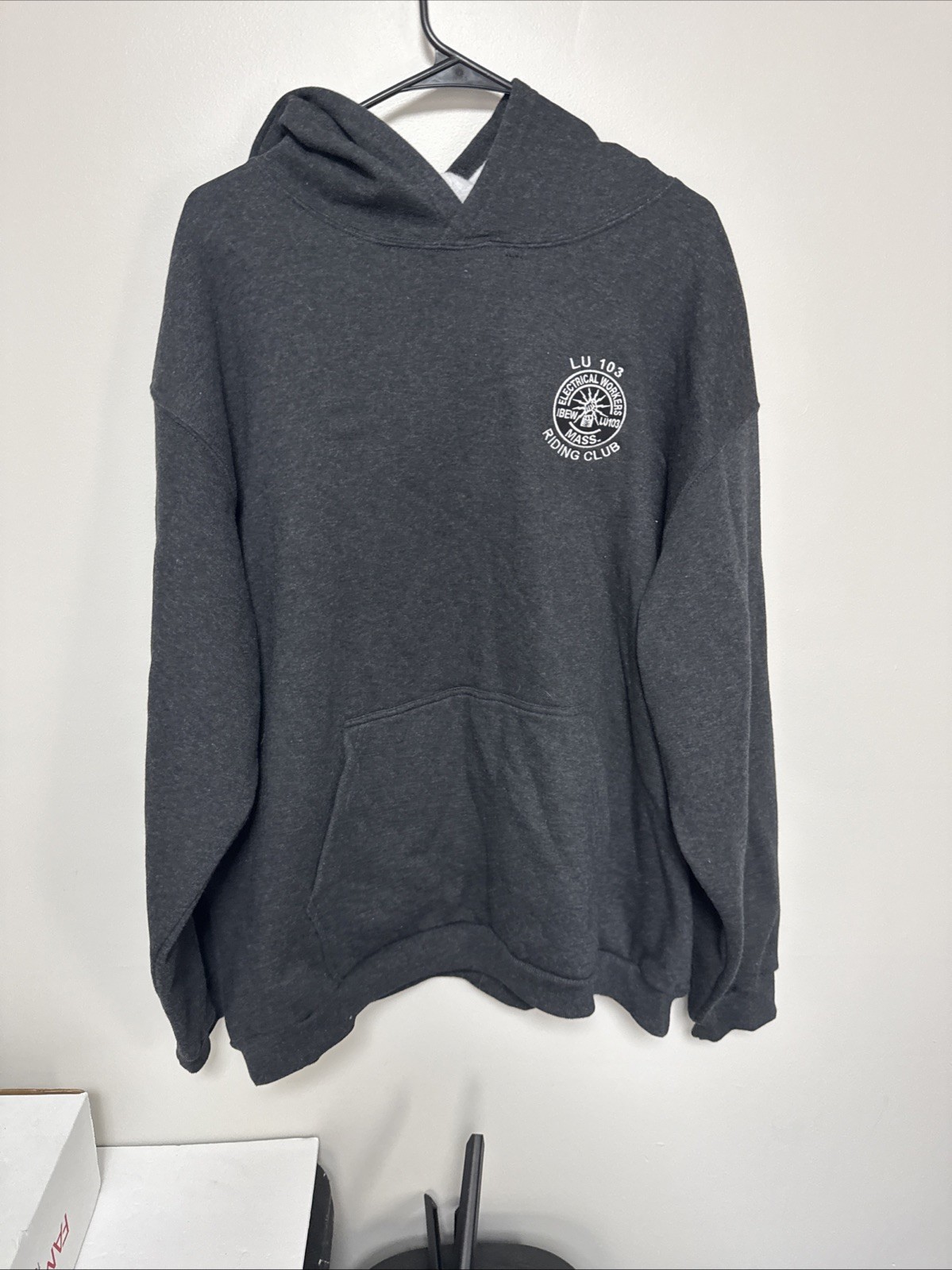IBEW LOCAL 103 Electrical Workers Riding Club Embroidered Hoodie 1 Of 1 IBEW LOCAL 103 Electrical Workers Riding Club Embroidered Hoodie 1 Of 1