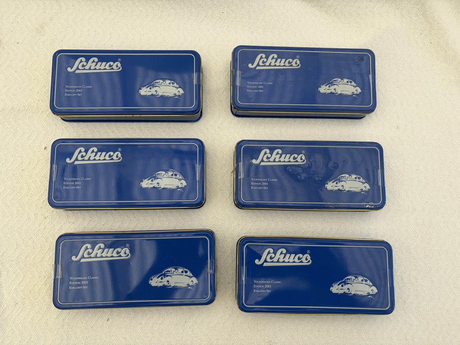 Lot of 6) Schuco Volkswagen Classic Edition 2001 Exklusiv-Set VW 1:90 BOXES ONLY