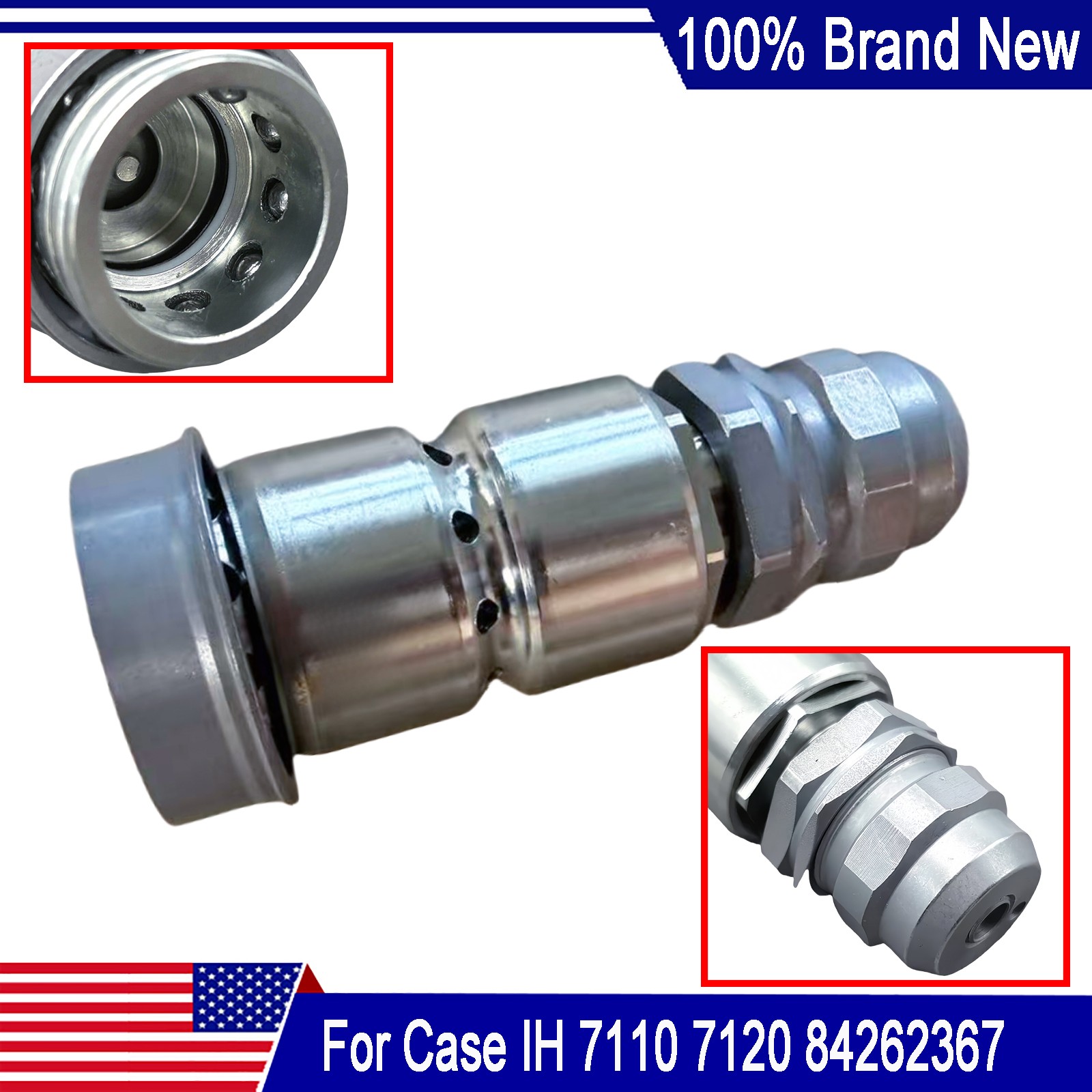 NEW Hydraulic Breakaway Cartridge Female Fits For Case IH 7110 7120 84262367