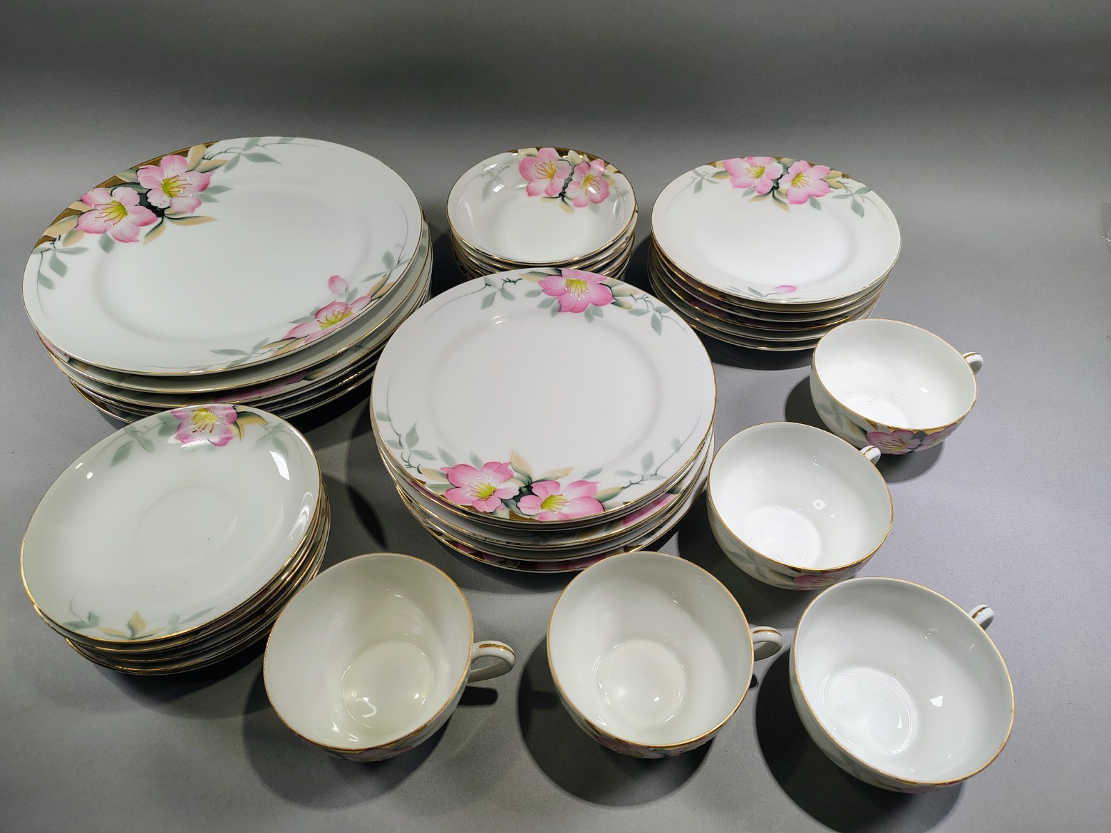 Vintage Late 1920 Larkin Soap Noritake China 19322 Azalea Japan 6 Place Settings