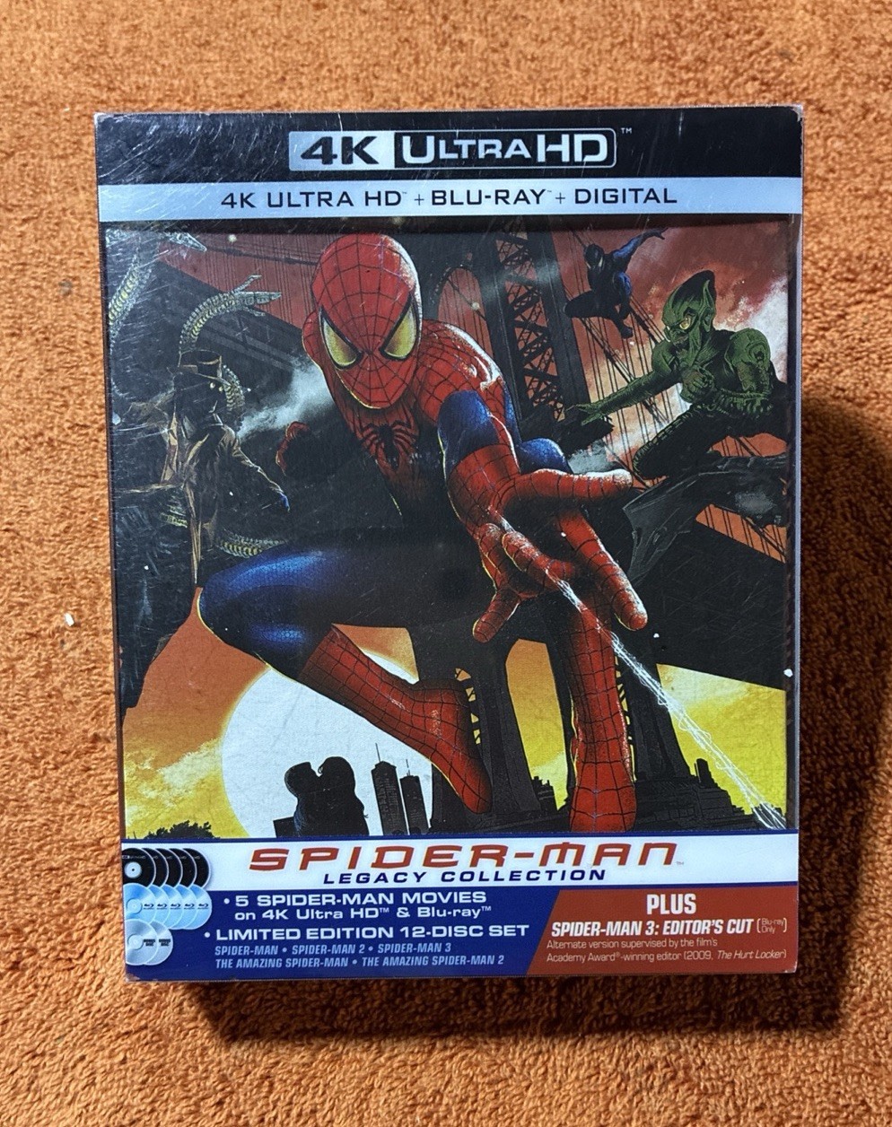 Spider-Man Legacy Collection Steelbook 4K & Blu-ray Spiderman 1 2 3 Amazing 1 2 Spider-Man Legacy Collection Steelbook 4K & Blu-ray Spiderman 1 2 3 Amazing 1 2