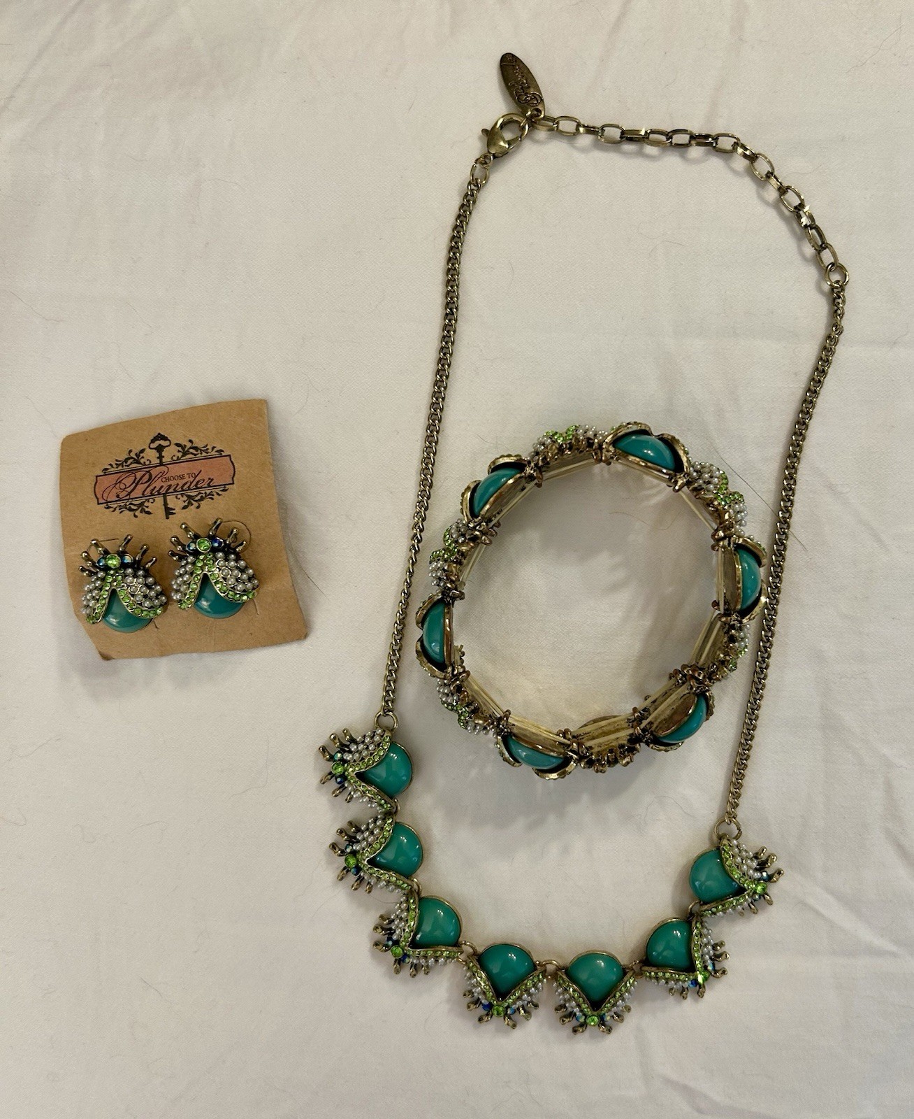 Dare To Plunder Matching Necklace Bracelet Earrings Dare To Plunder Matching Necklace Bracelet Earrings