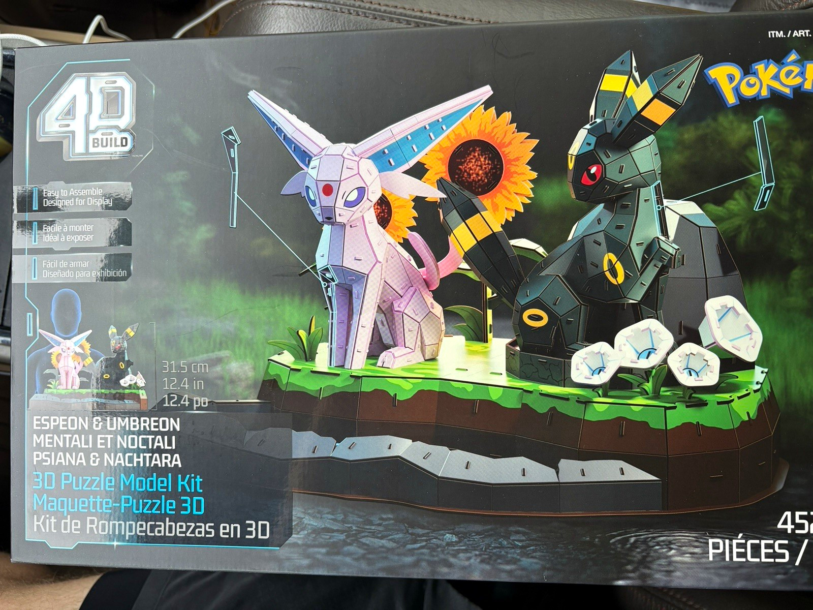 Pokémon Espeon & Umbreon 3D Puzzle Model Kit 450pc PM1026 (2024)