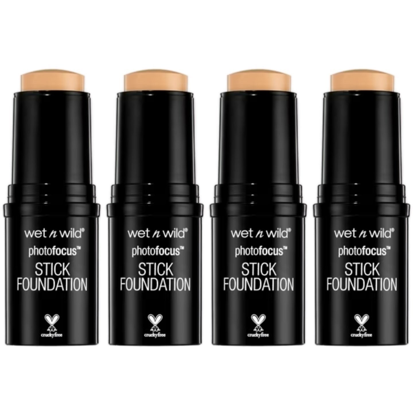 Wet n wild Photo Focus Stick Foundation, Buff Beige, Pack Of 4 Wet n wild Photo Focus Stick Foundation, Buff Beige, Pack Of 4