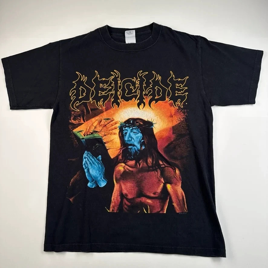 Deicide Serpents Of The Light Black Cotton T Shirt Full Size S-5XL