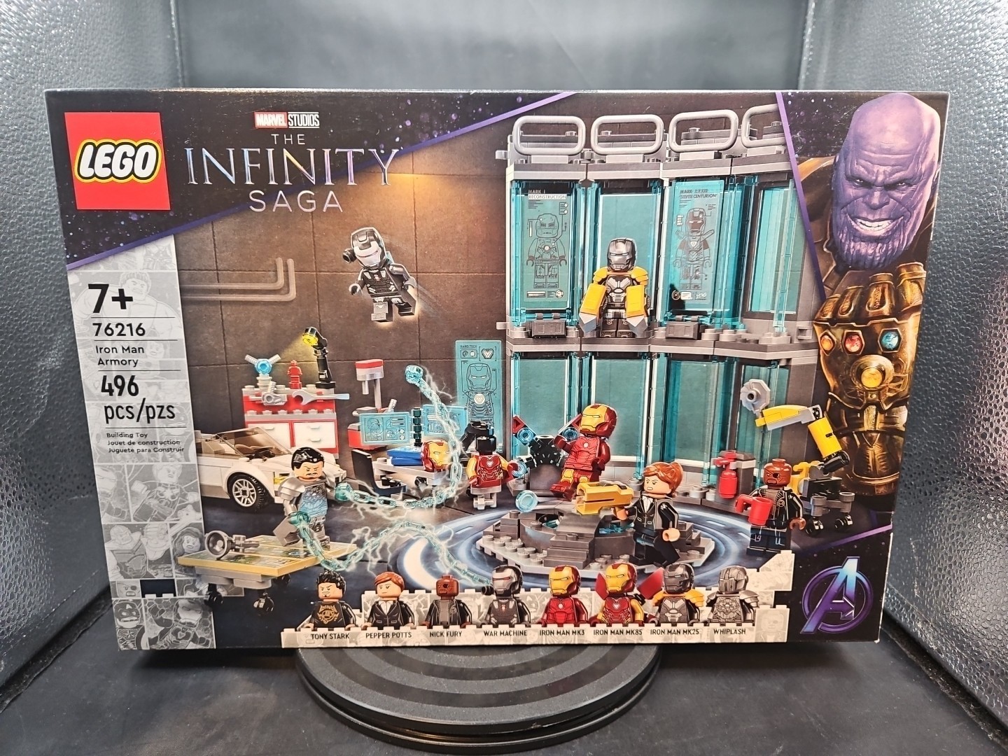 NIB LEGO Marvel The Infinity Saga #76216 Iron Man Armory 496pcs Age 7+ Brand New