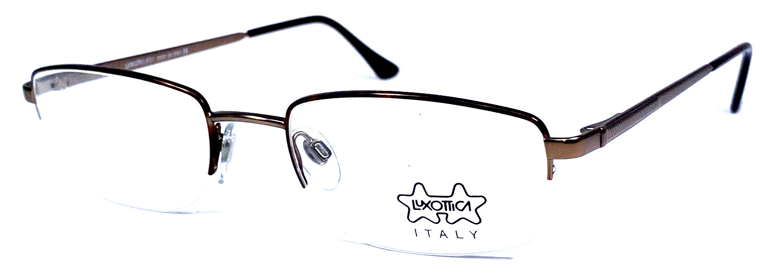 LUXOTTICA LU1327 T344 NOS Italy Brown Tortoise Eyeglasses Frame 53-20-140