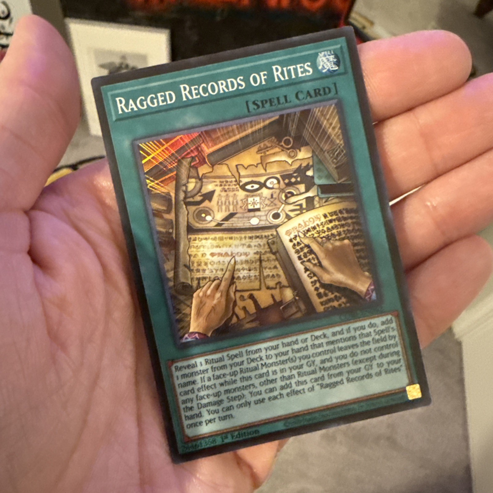 Ragged Records of Rites CORI-EN062 Super Rare 1st Ed NM YuGiOh Ragged Records of Rites CORI-EN062 Super Rare 1st Ed NM YuGiOh