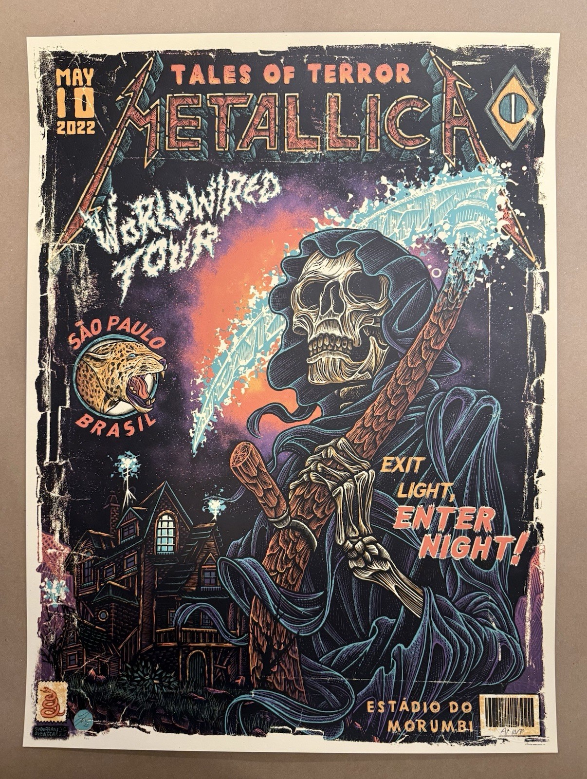 Metallica São Paulo Brazil 2022 Luke Martin Tales of Terror AP Artist Proof X/70