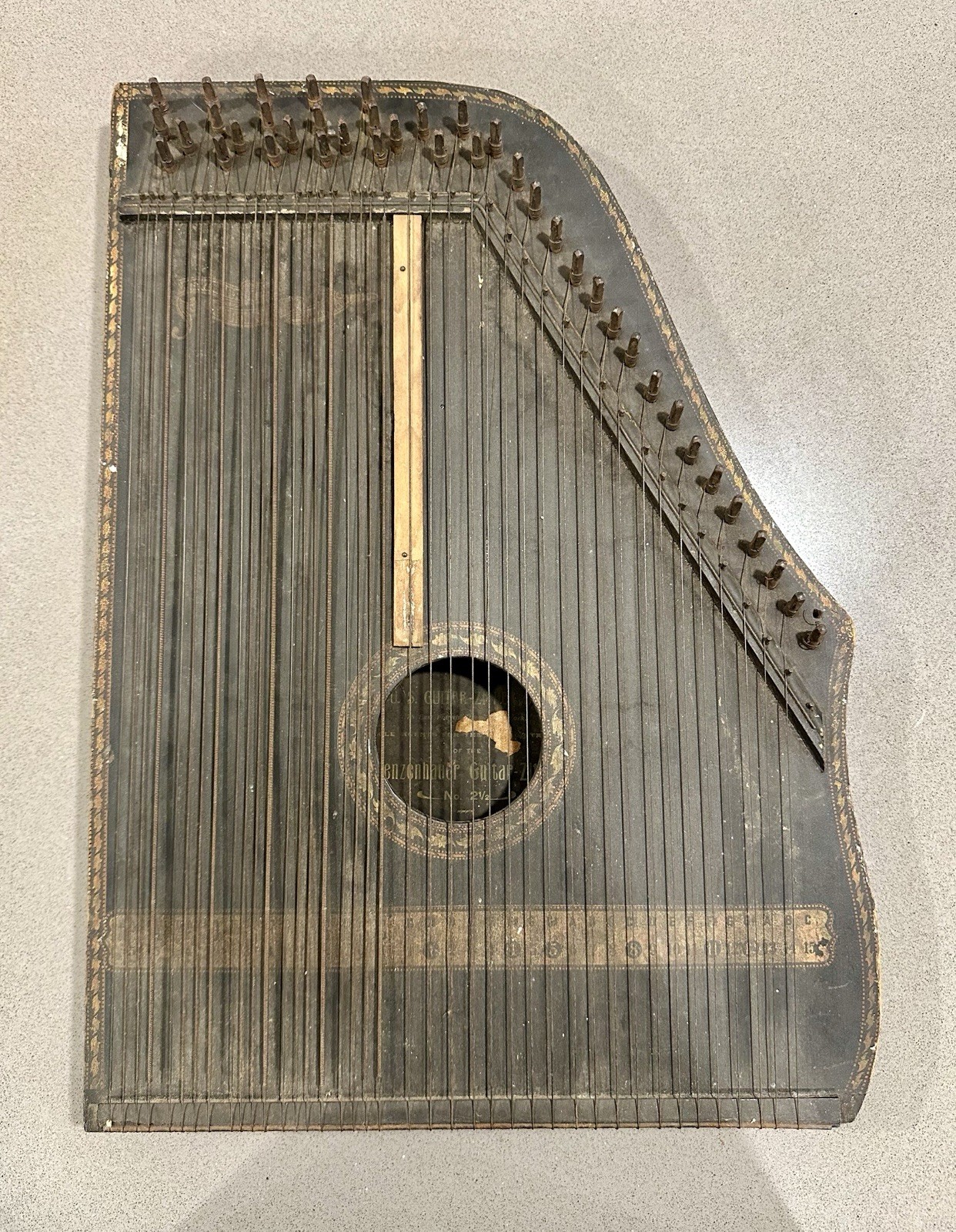 Antique Menzenhauer Guitar Zither No. 2 1/2 U.S. Guitar-Zither Co. “AS IS”
