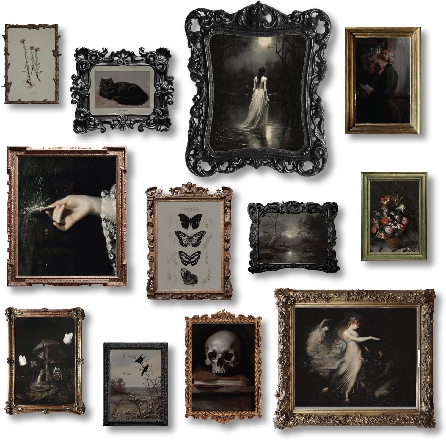 97 Decor Dark Academia - Victorian BLACK FRAMED, Fantasy 97 Decor Dark Academia - Victorian BLACK FRAMED, Fantasy