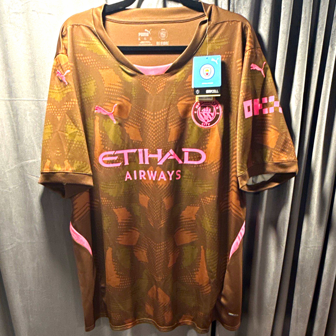 PUMA Manchester City GK Soccer Jersey Men\'s 2XL NWT PUMA Manchester City GK Soccer Jersey Men\'s 2XL NWT