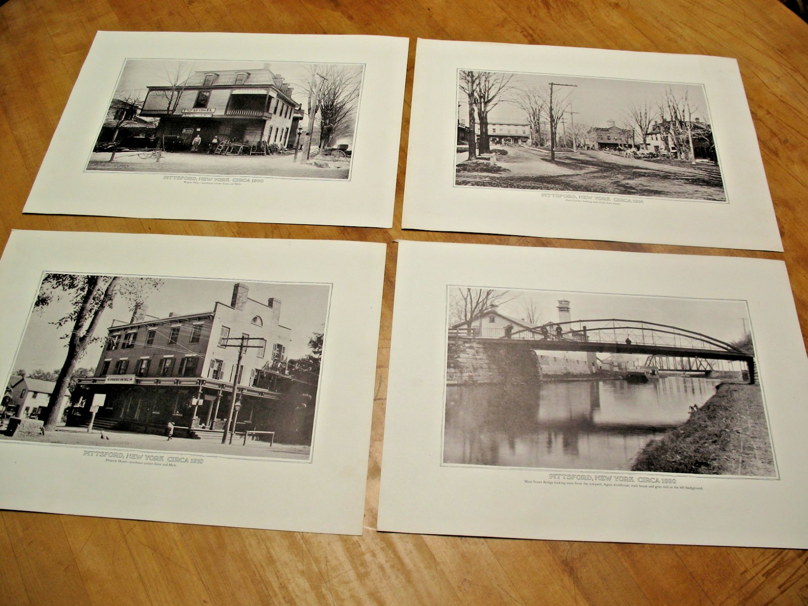 PITTSFORD NEW YORK CIRCA 1900 WAGON SHOP FOUR CORNERS BRIDGE PHOENIX HOTEL PITTSFORD NEW YORK CIRCA 1900 WAGON SHOP FOUR CORNERS BRIDGE PHOENIX HOTEL