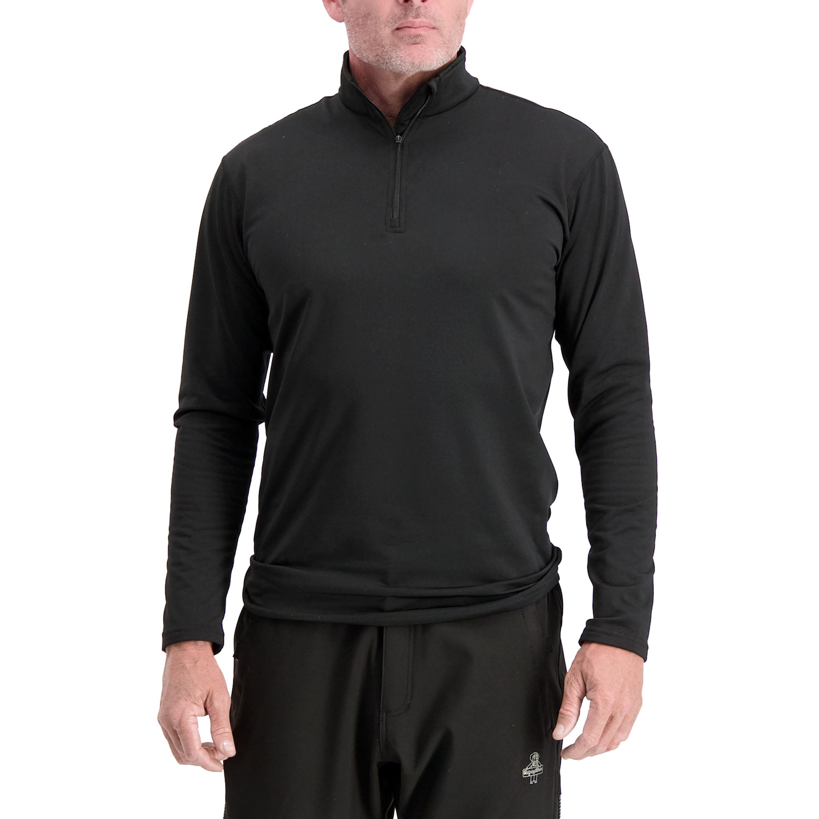 RefrigiWear Men\'s Flex-Wear Top Base Layer Shirt Zip Mock Neck
