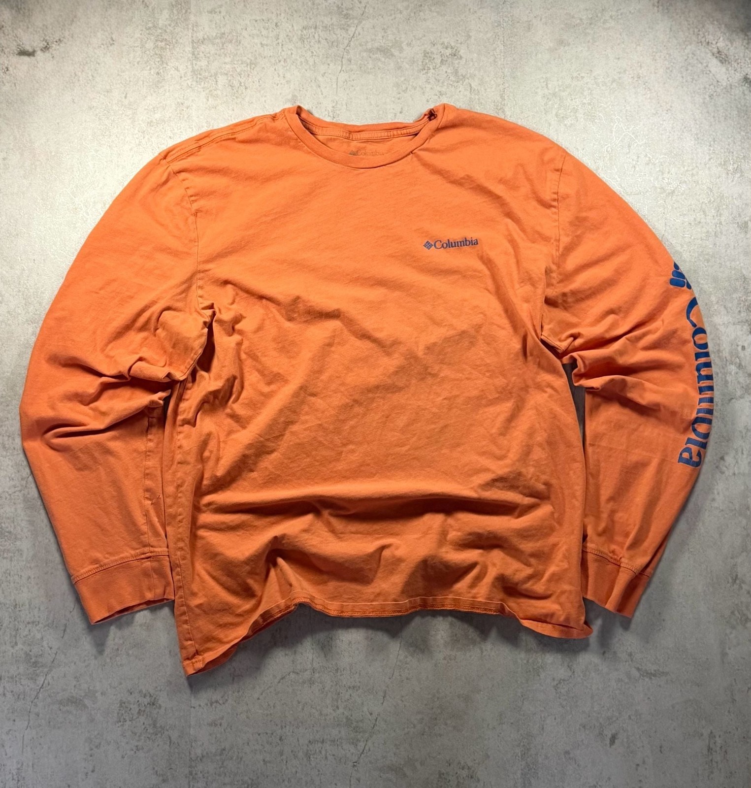 Columbia Orange Long Sleeve Graphic Tee Shirt Size XL Columbia Orange Long Sleeve Graphic Tee Shirt Size XL