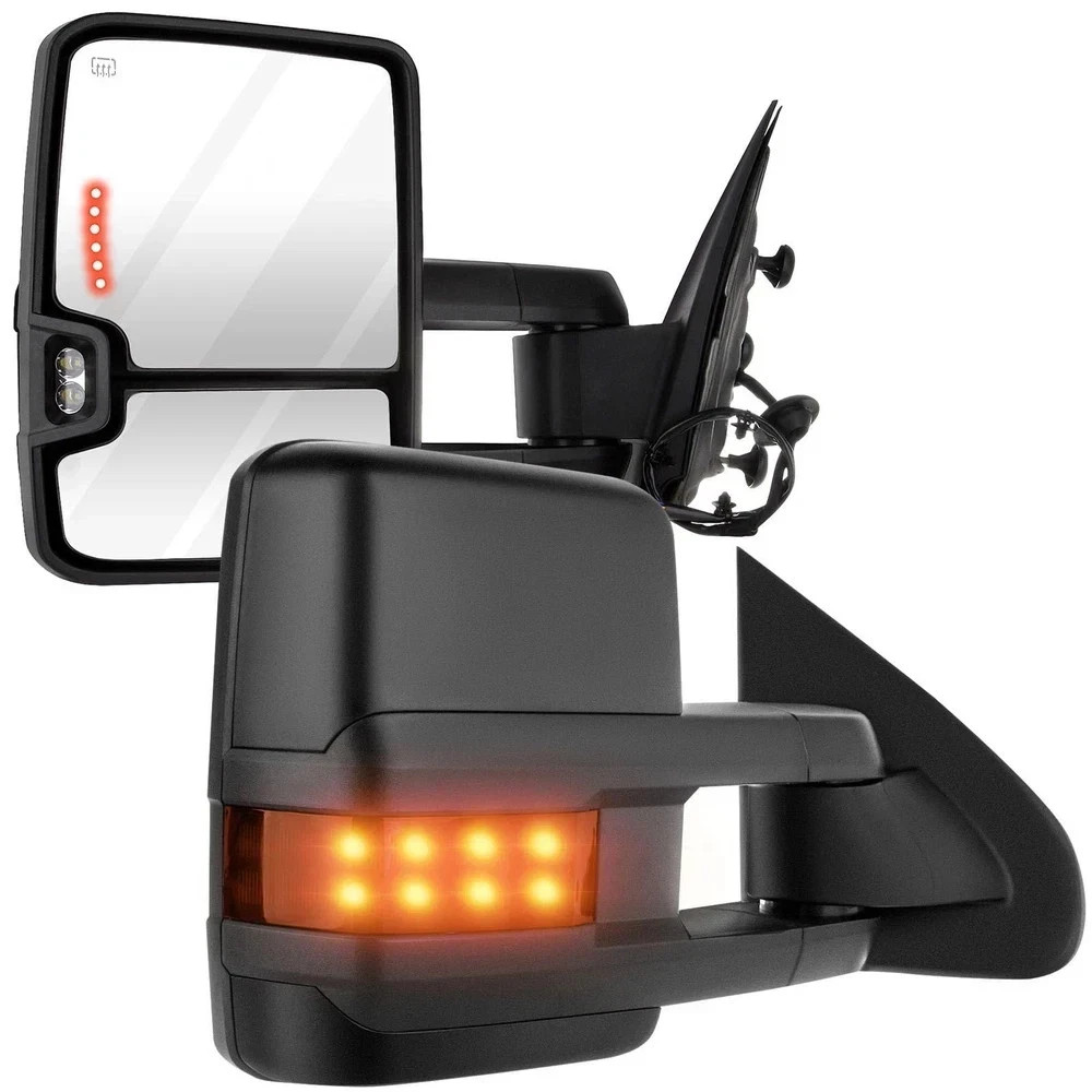 Pickup Towing Mirrors Pair Replacement For Chevy For GMC 2014-2019