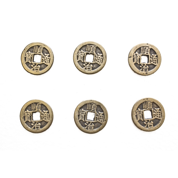 6 of Real Copper Chinese I ching Money Lucky Coins 6 of Real Copper Chinese I ching Money Lucky Coins
