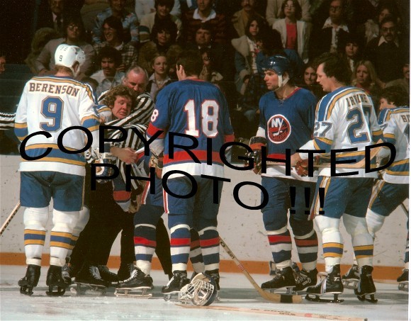 BLUES Bob GASSOFF #3 Goes BALLISTIC on Islanders HOWATT Custom LAB 8X10 FIGHTER BLUES Bob GASSOFF #3 Goes BALLISTIC on Islanders HOWATT Custom LAB 8X10 FIGHTER