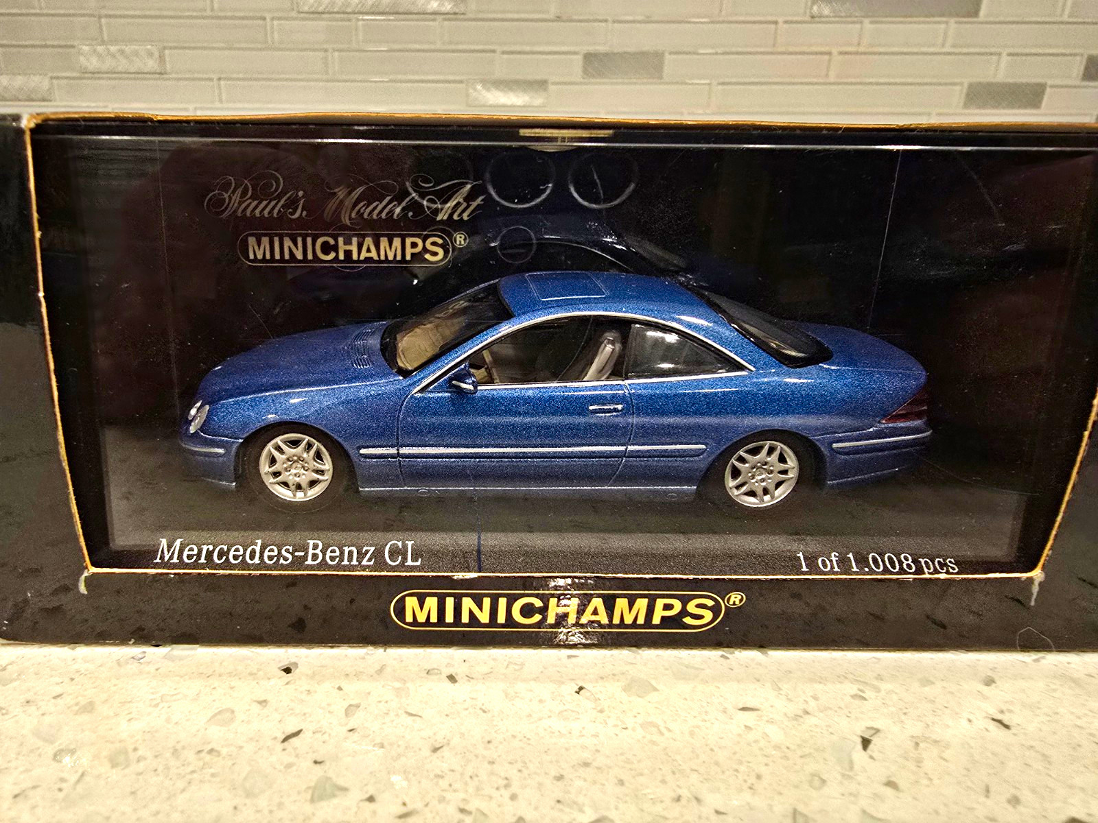 MINICHAMPS 1:43 Mercedes-Benz CL Coupe 1999 Aquamarinblau