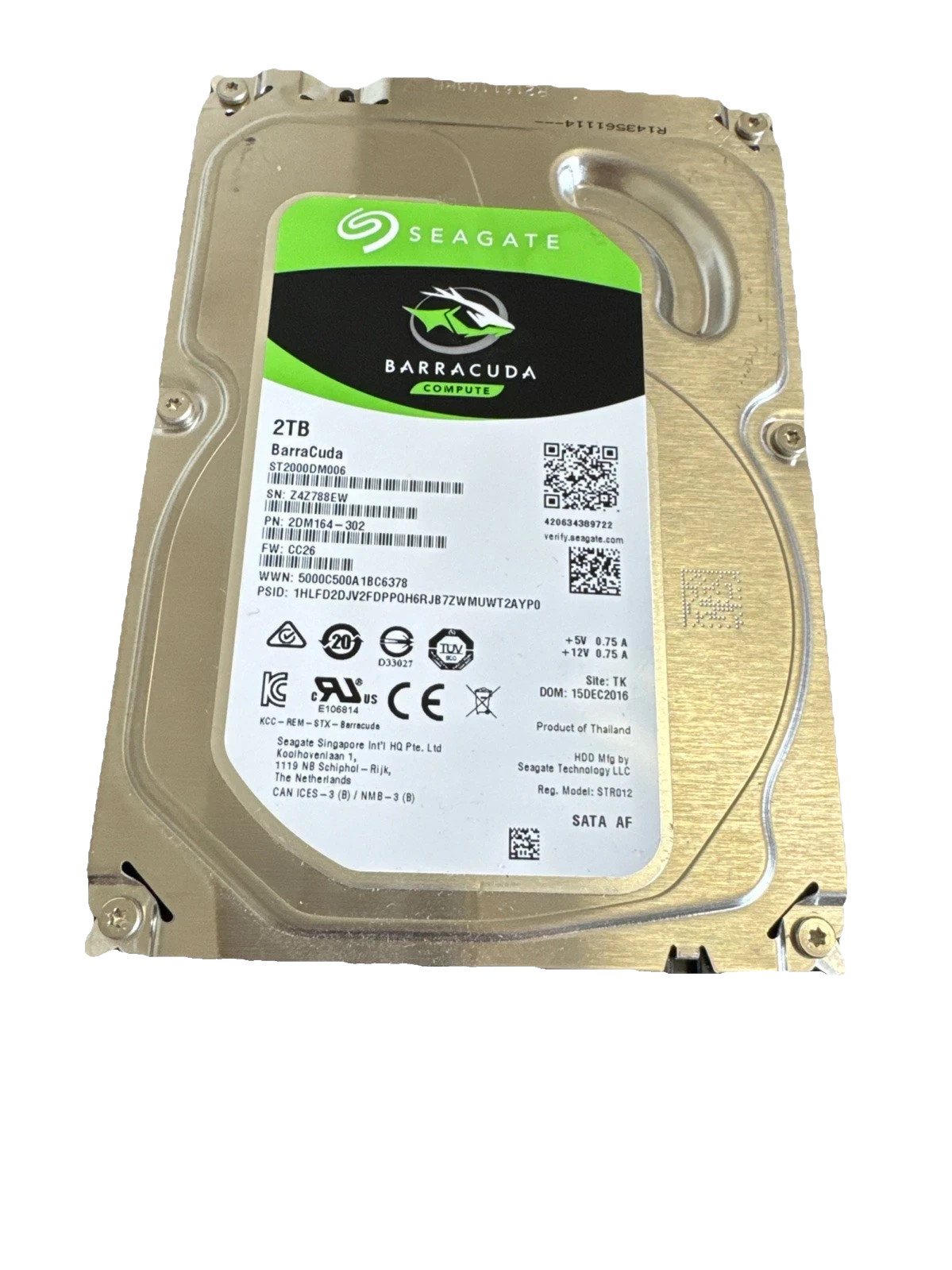 Seagate BarraCuda 2TB Internal Hard Drive 3.5 Seagate BarraCuda 2TB Internal Hard Drive 3.5