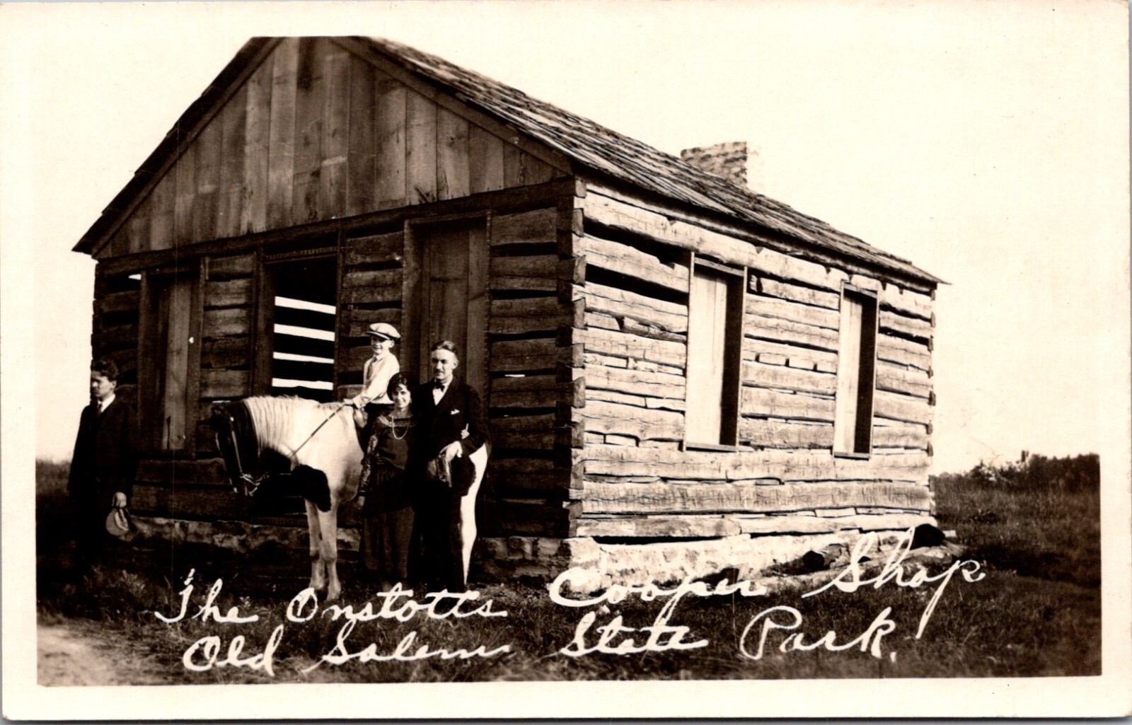 RPPC The Onstot\'s Cooper Shop Old Salem State Park Postcard Rare View RPPC The Onstot\'s Cooper Shop Old Salem State Park Postcard Rare View