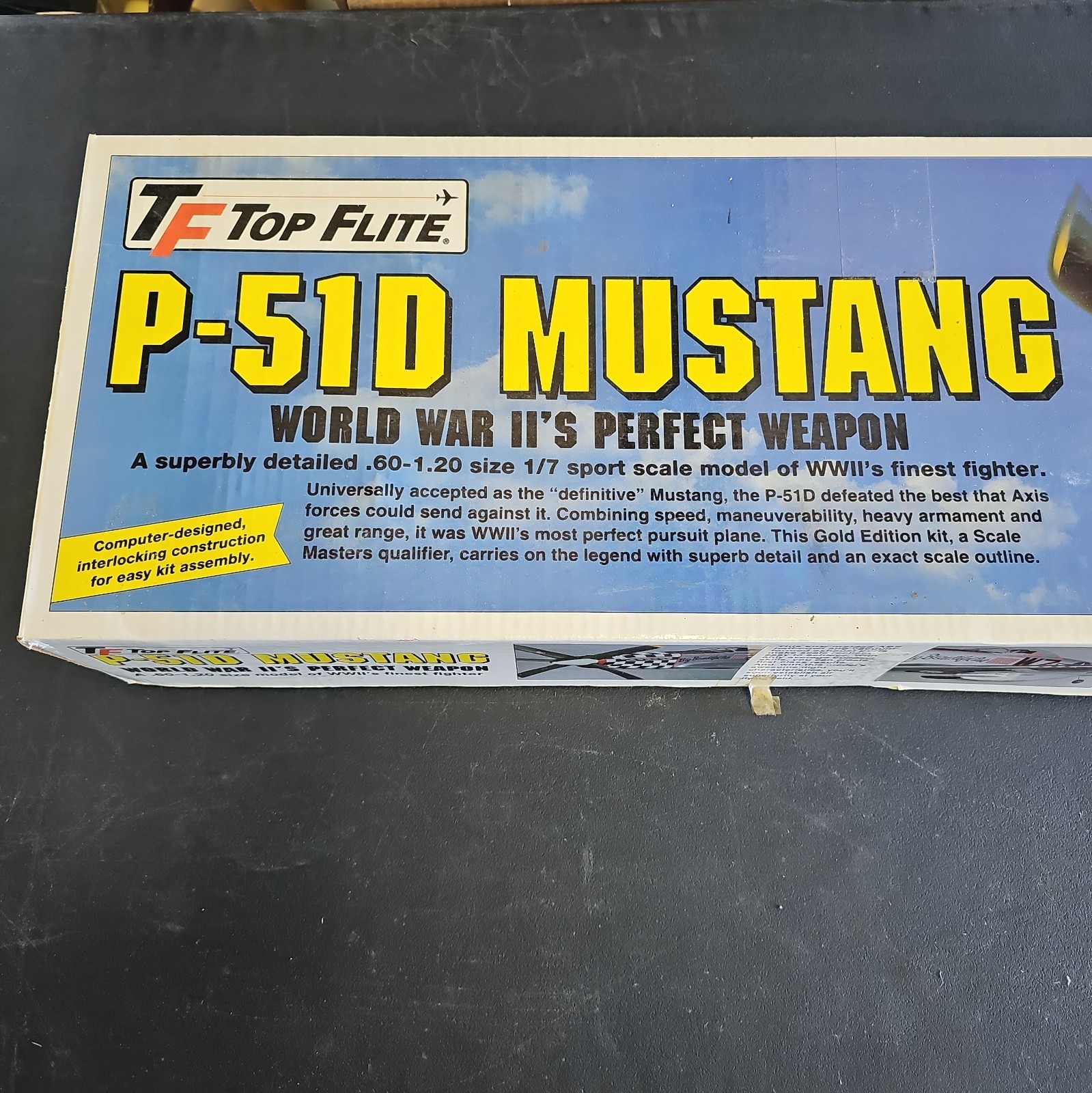 Top Flite P-51D Mustang Gold Edition 20th Anniversary RC Aircraft Kit Rare Top Flite P-51D Mustang Gold Edition 20th Anniversary RC Aircraft Kit Rare