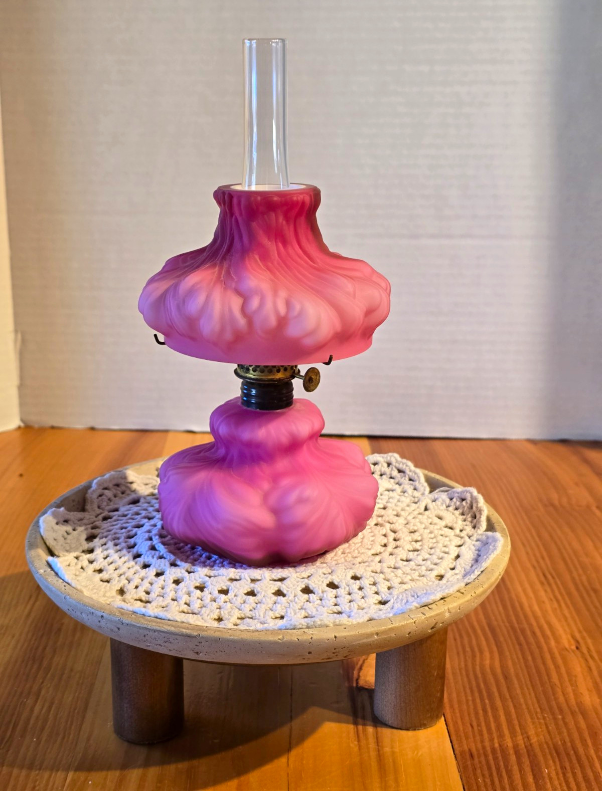 Vintage Fenton/LG Wright Pink Satin Glass Vintage Fenton/LG Wright Pink Satin Glass