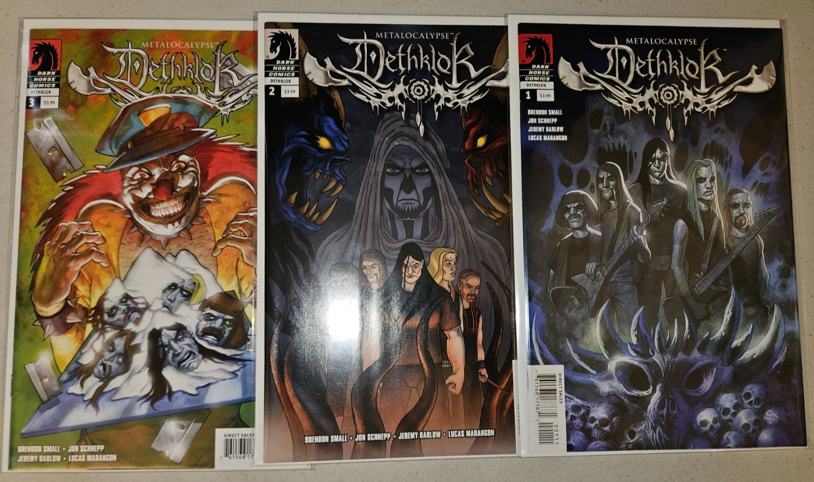 Metalocalypse Dethklok #1 2 3 (Complete 2010 Dark Horse Series) Lot Set Run Metalocalypse Dethklok #1 2 3 (Complete 2010 Dark Horse Series) Lot Set Run