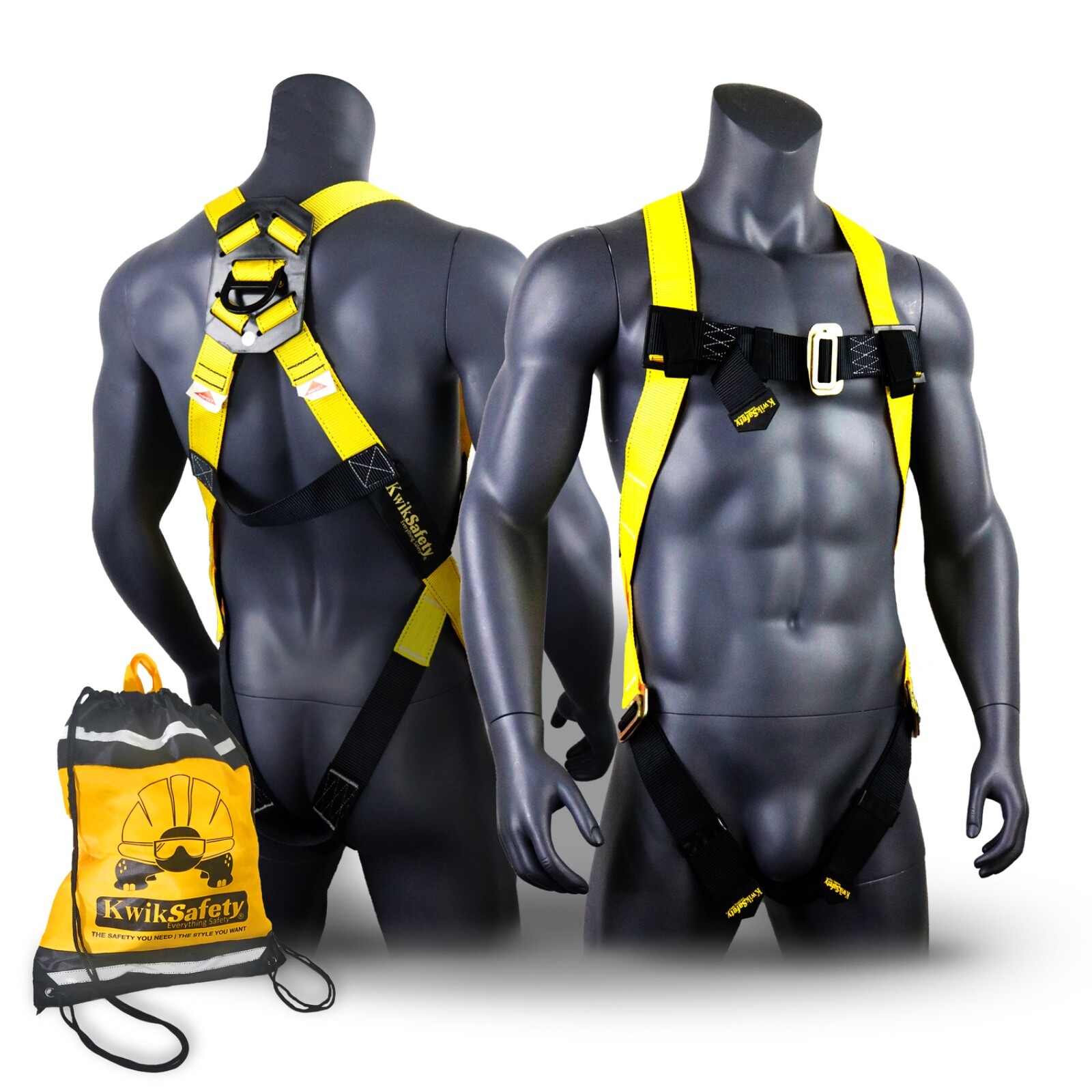 KwikSafety TORNADO 1D Ring Fall Protection Full Body Safety Harness KwikSafety TORNADO 1D Ring Fall Protection Full Body Safety Harness