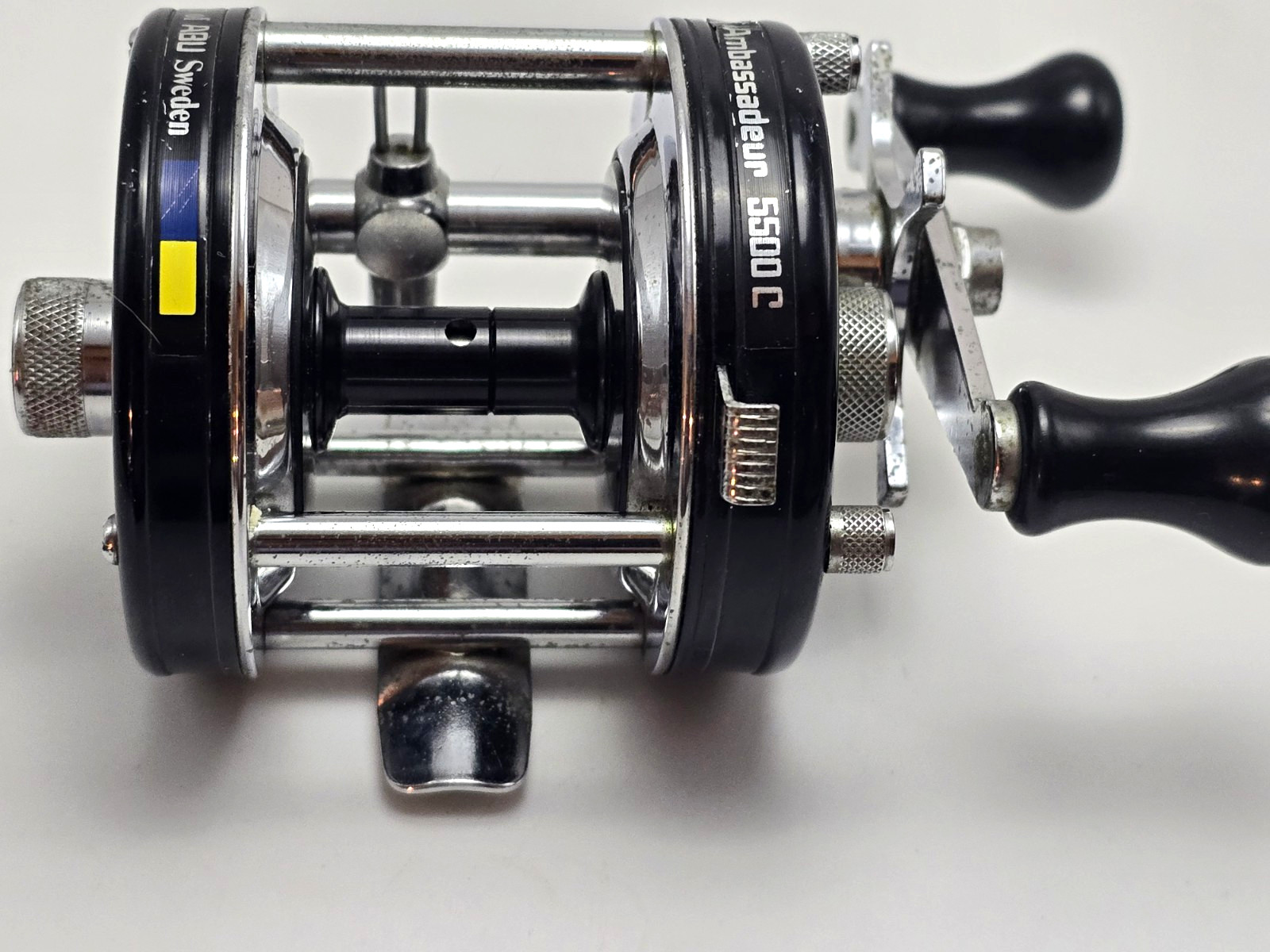 Vintage Abu Garcia Ambassadeur 5500C Black 1980 Transitional Reel Foot 800904