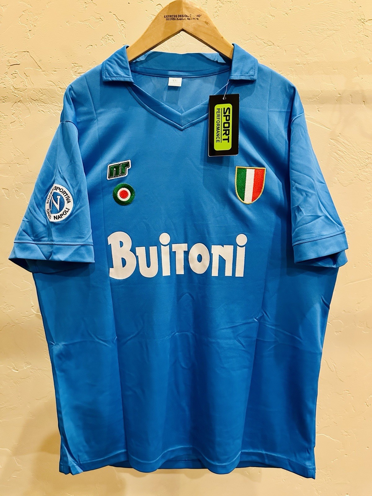 Maradona SSC Napoli 1987-88 Serie A Home Kit Maradona SSC Napoli 1987-88 Serie A Home Kit