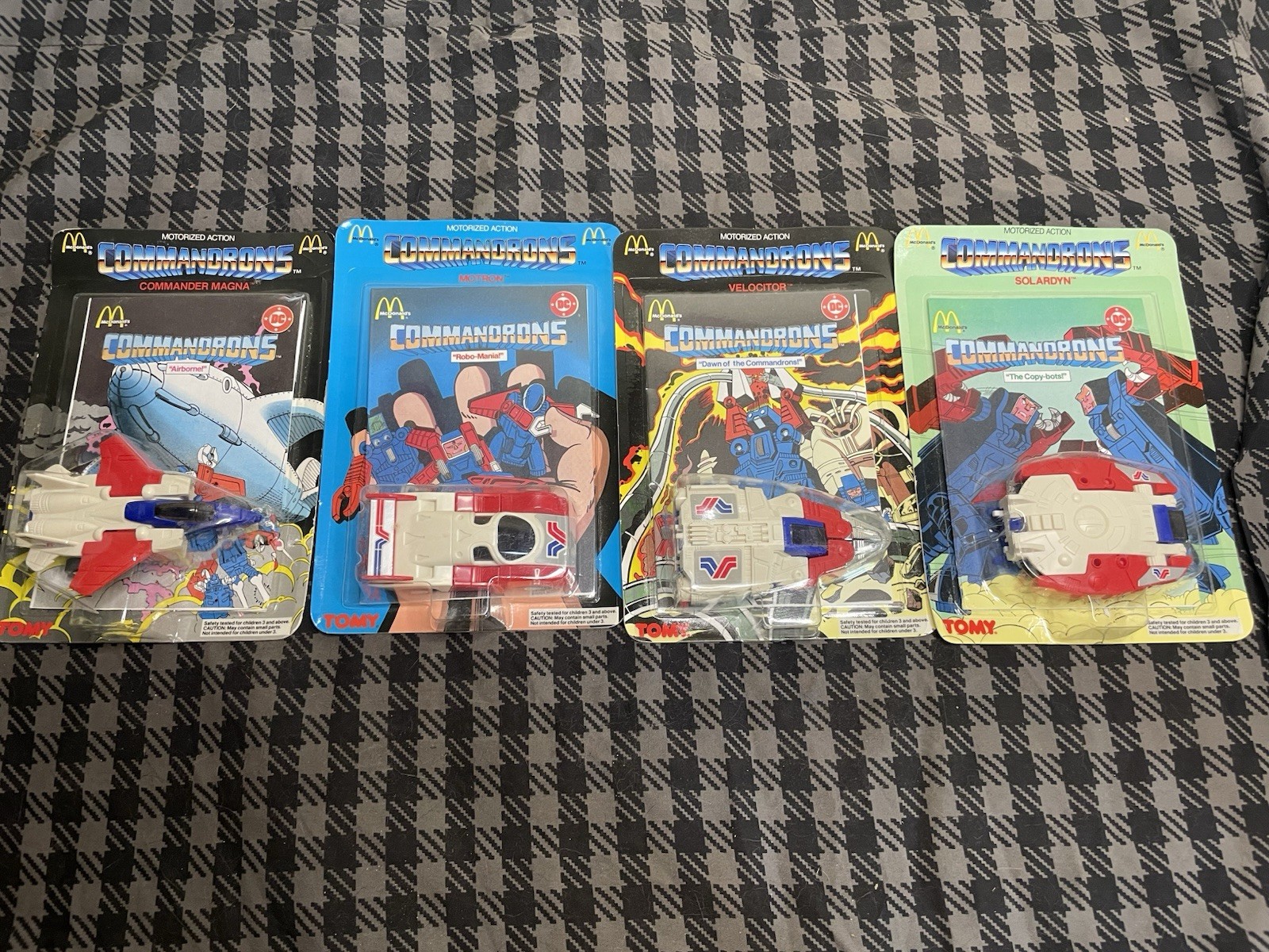 Vintage 1985 McDonald\'s Commandrons Robots NIP Complete Set Of 4 Vintage 1985 McDonald\'s Commandrons Robots NIP Complete Set Of 4