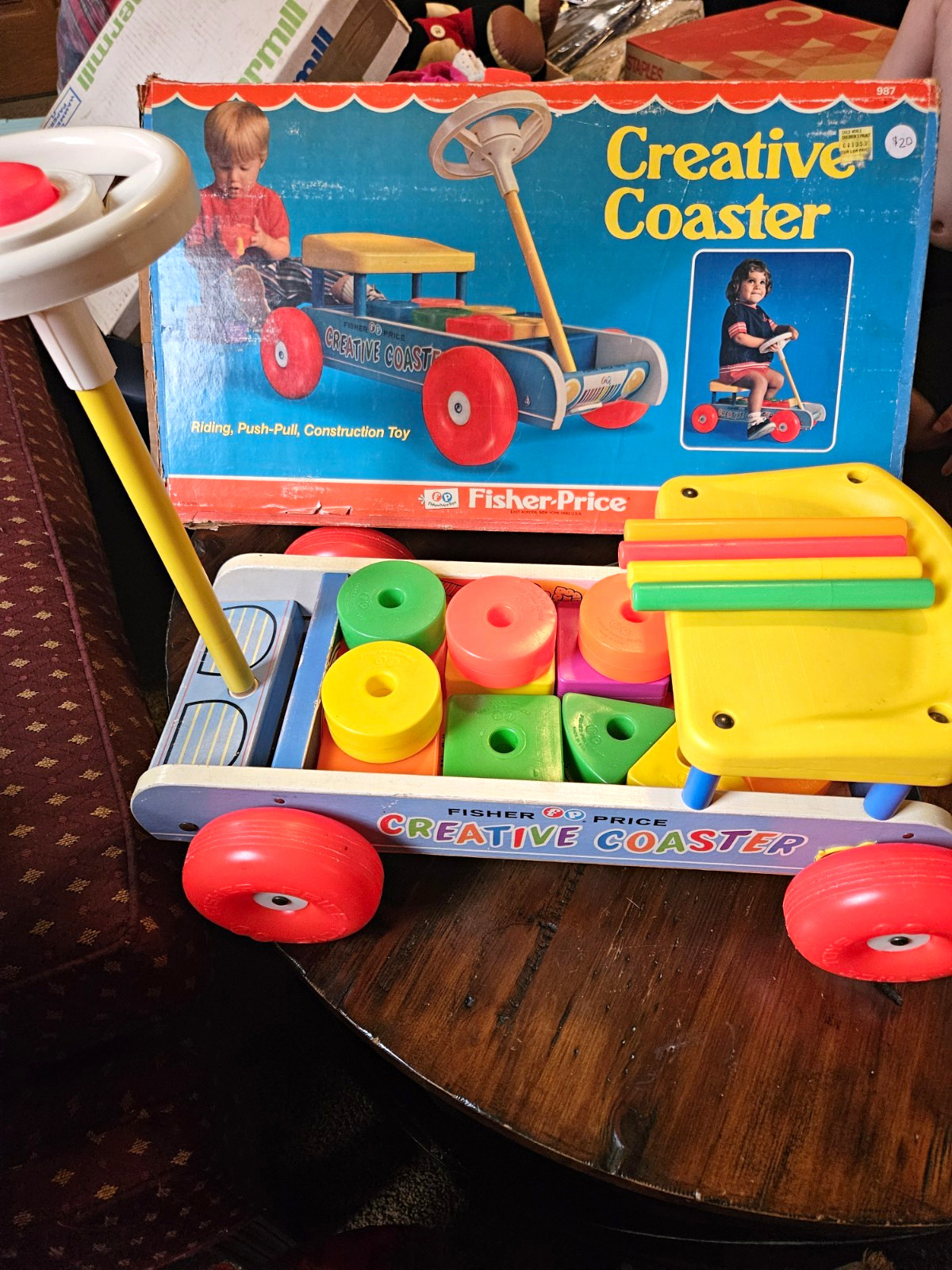 Vintage Fisher-Price Creative Coaster #987 boxed Vintage Fisher-Price Creative Coaster #987 boxed