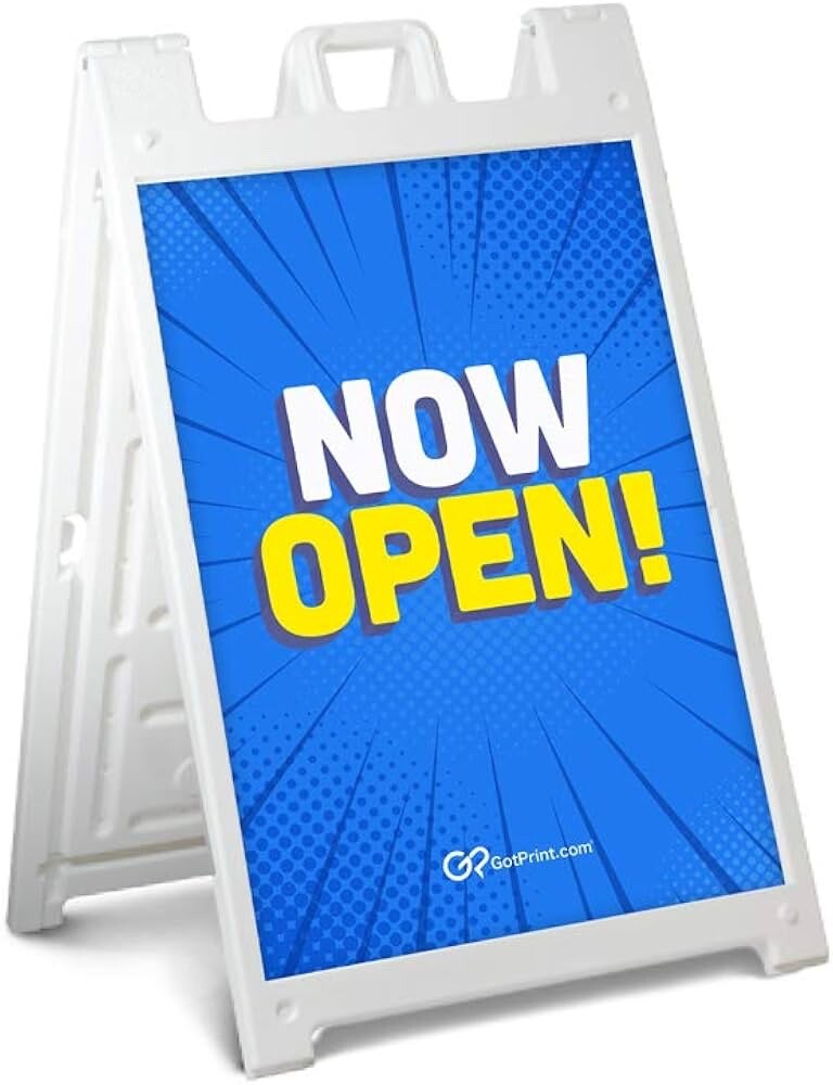 Deluxe A Frame Sidewalk Curb Sign Portable Folding Deluxe A Frame Sidewalk Curb Sign Portable Folding