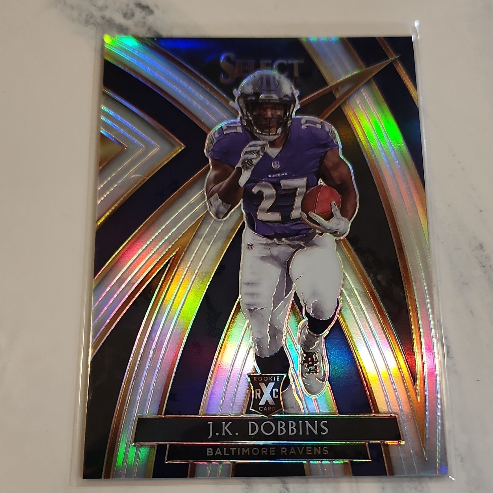 PANINI 2019 Select Football J.K. Dobbins XRC ROOKIE RC #310 Baltimore Ravens