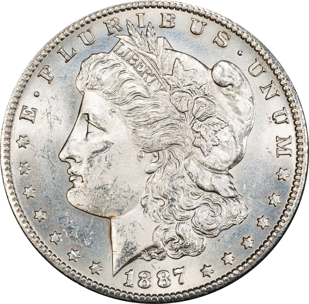 1887 S MS62 Morgan Dollar PCGS 64822615