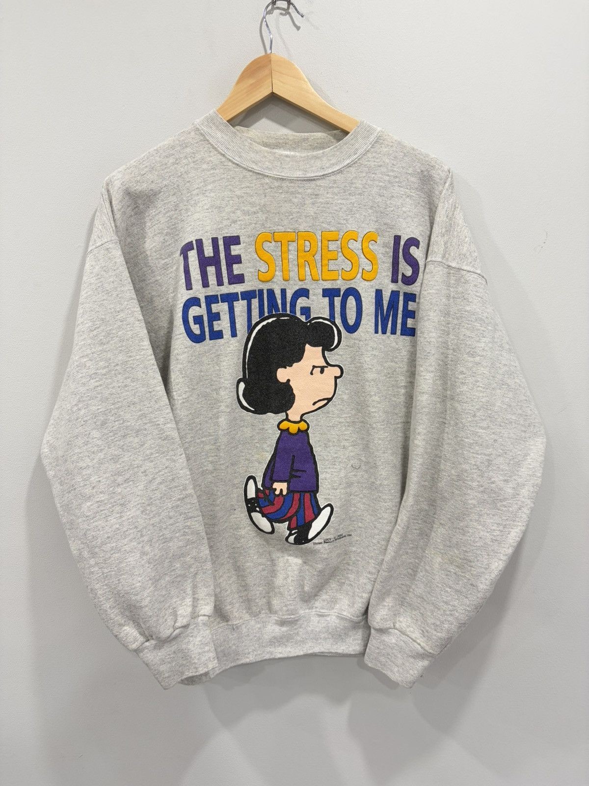 Vintage Charlie Brown Stress Getting To Me Sweater stressed Vintage Charlie Brown Stress Getting To Me Sweater stressed