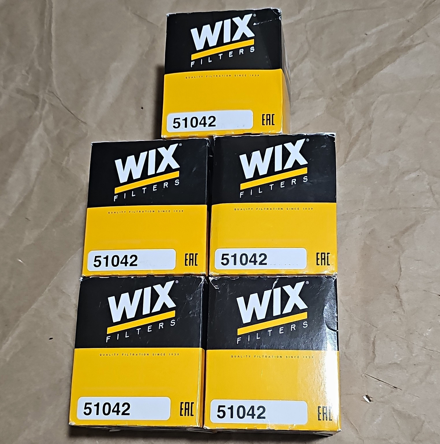 5 pack WIX 51042 Engine Oil Filter 5 pack WIX 51042 Engine Oil Filter