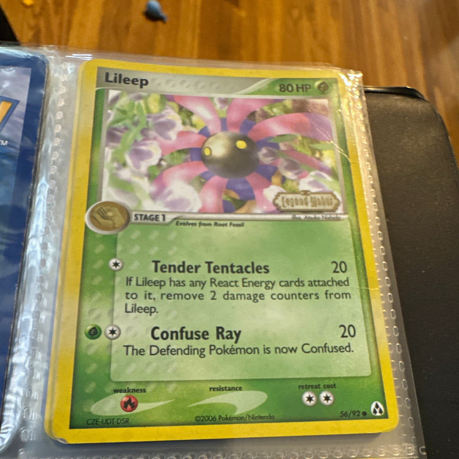 Nintendo Pokemon TCG Lileep 56/92 EX Legend Maker Common Reverse Holo EN 2006 Nintendo Pokemon TCG Lileep 56/92 EX Legend Maker Common Reverse Holo EN 2006