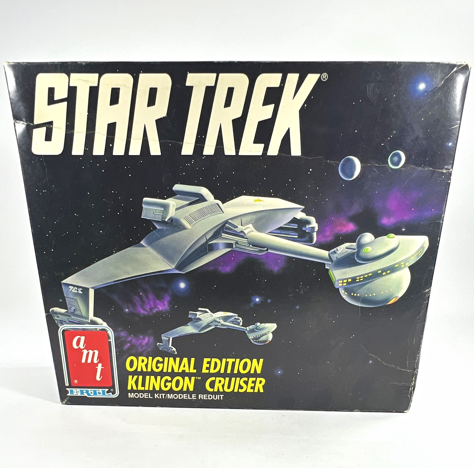 AMT/ERTL Star Trek Klingon Cruiser Space Ship Model Kit #6743 Vintage Sealed 