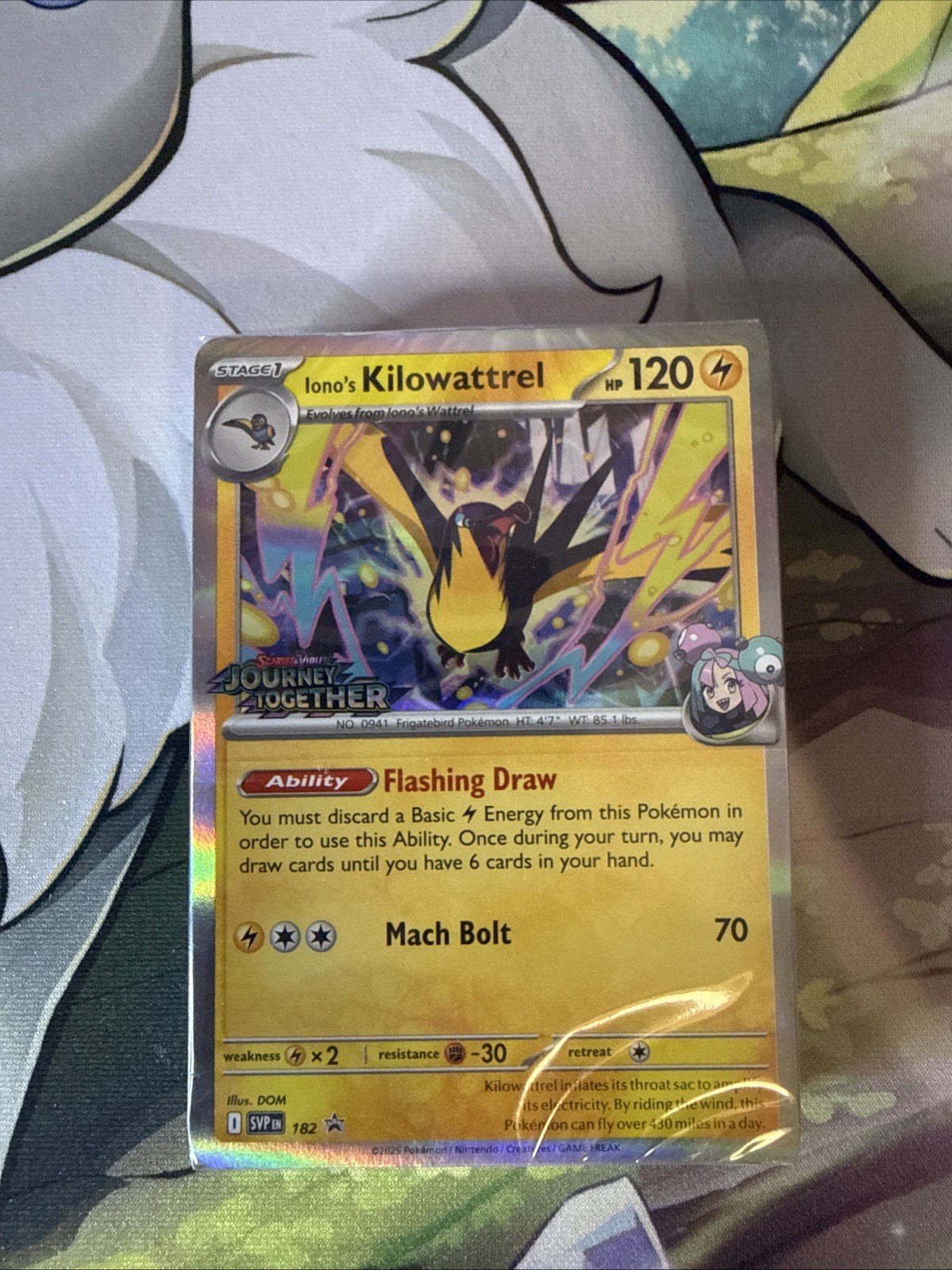 Iono’s Kilowattrel Black Star Promo 182 Journey Together SEALED Deck Pokémon TCG Iono’s Kilowattrel Black Star Promo 182 Journey Together SEALED Deck Pokémon TCG