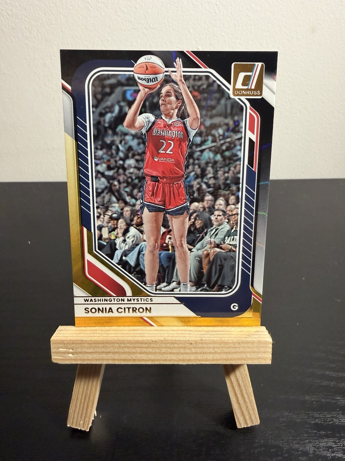 Sonia Citron 2026 Panini Donruss WNBA Black Gold /5 Washington Mystics #21