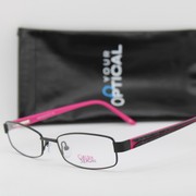 NEW CHELSEA MORGAN CM818 BLACK PINK GUNMETAL AUTHENTIC EYEGLASSES 51-17 NEW CHELSEA MORGAN CM818 BLACK PINK GUNMETAL AUTHENTIC EYEGLASSES 51-17