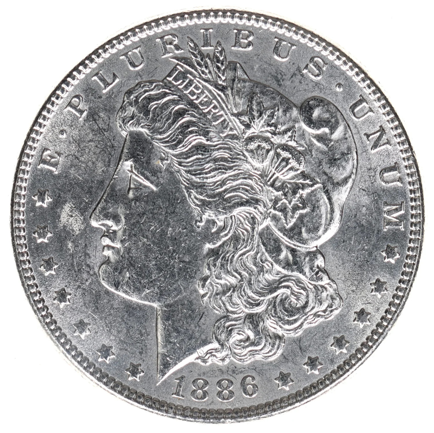 1886 Morgan Silver Dollar Unc