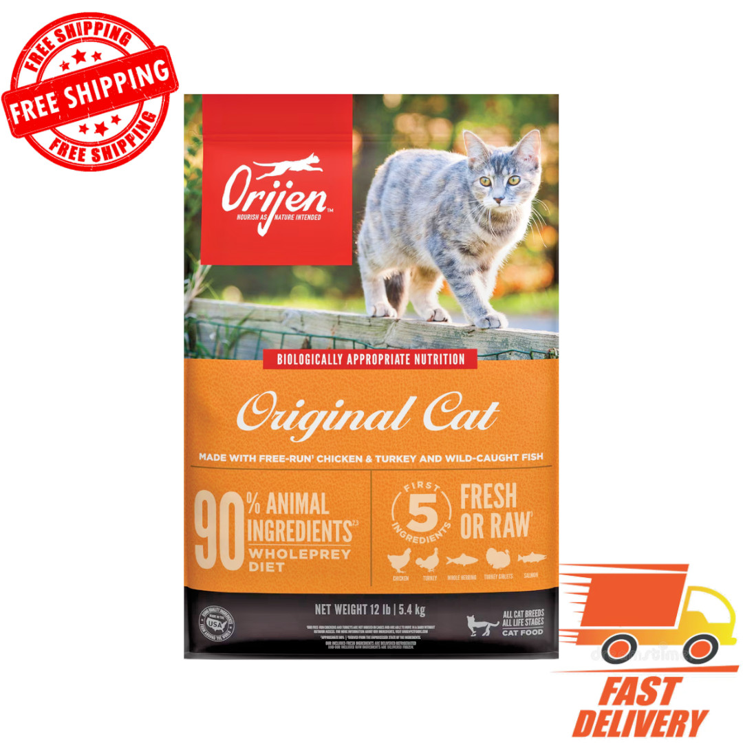 ORIJEN Original Grain-Free Dry Cat Food, 12-lb bag USA ORIJEN Original Grain-Free Dry Cat Food, 12-lb bag USA