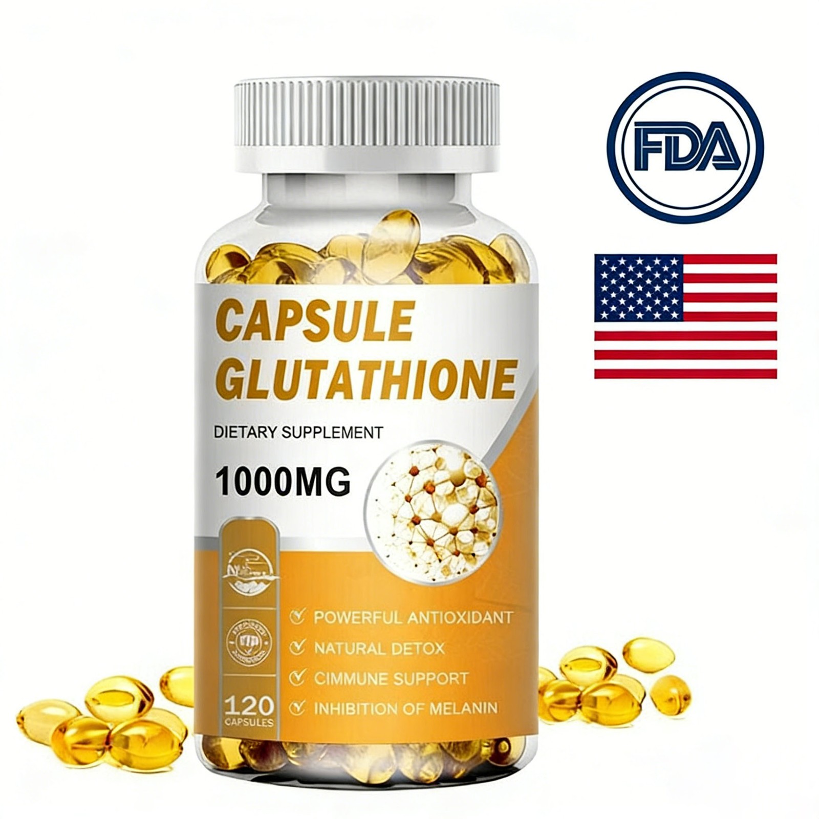 L-Glutathione 1000mg Capsules – Antioxidant, Liver, Immune & Cell Health Support L-Glutathione 1000mg Capsules – Antioxidant, Liver, Immune & Cell Health Support