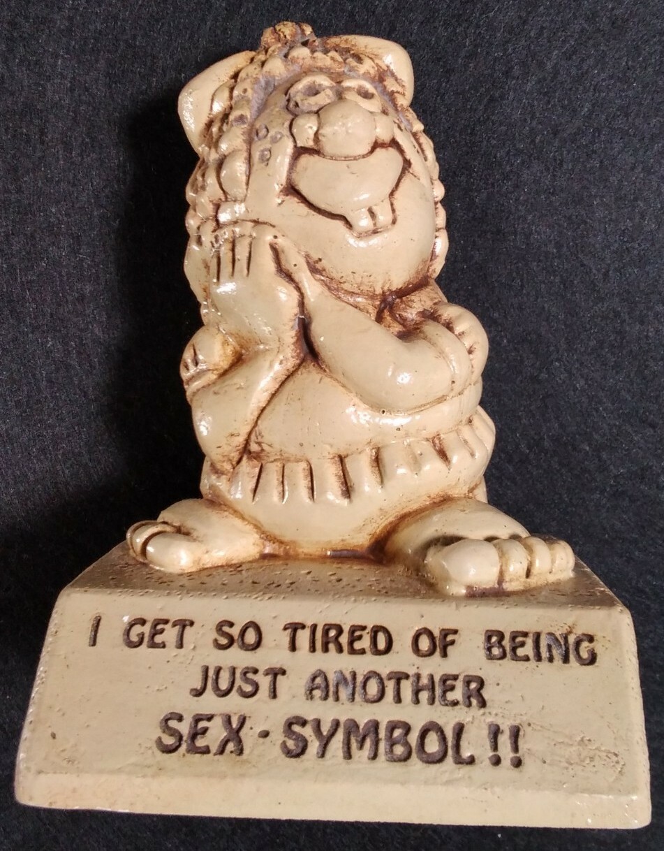 Sex Symbol Paula Figure Vtg 1973 Original Resin Rare USA Desk Statue Funny 