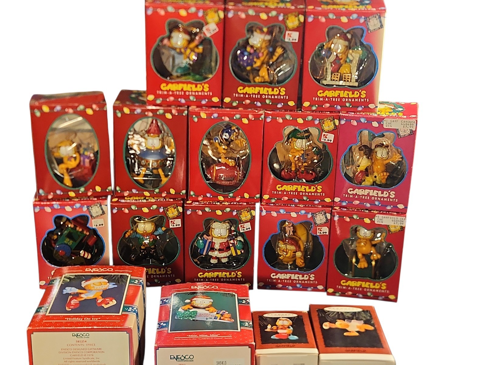 Vintage Garfield Ornament Lot 1990's Vintage Garfield Ornament Lot 1990's