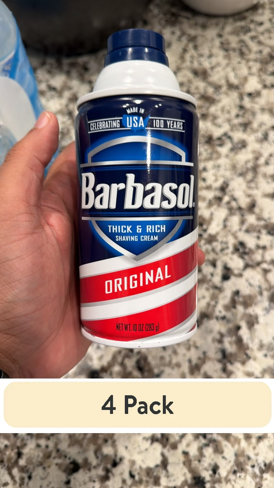(4 pack) Barbasol Original Thick & Rich Shaving Cream for Men, 10 Oz. (4 pack) Barbasol Original Thick & Rich Shaving Cream for Men, 10 Oz.