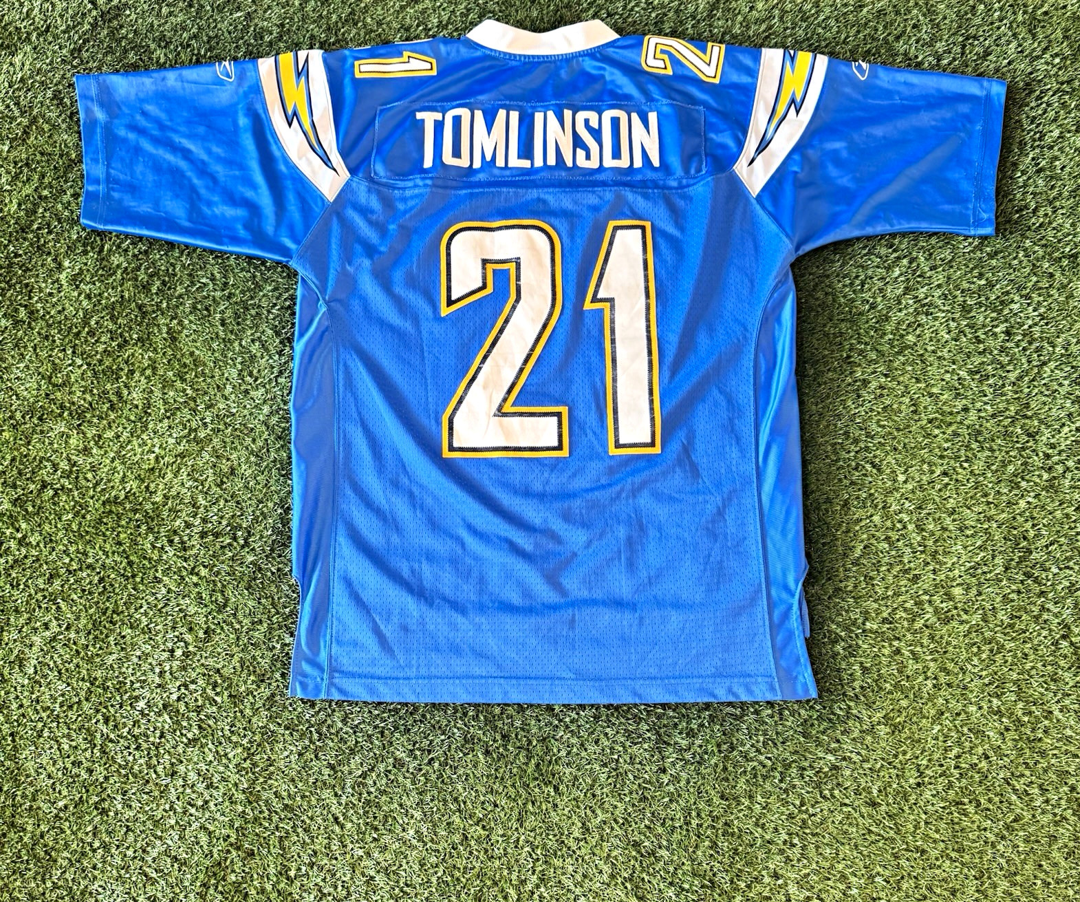 Vintage Reebok NFL San Diego Chargers LaDainian Tomlinson Powder Blue Jersey